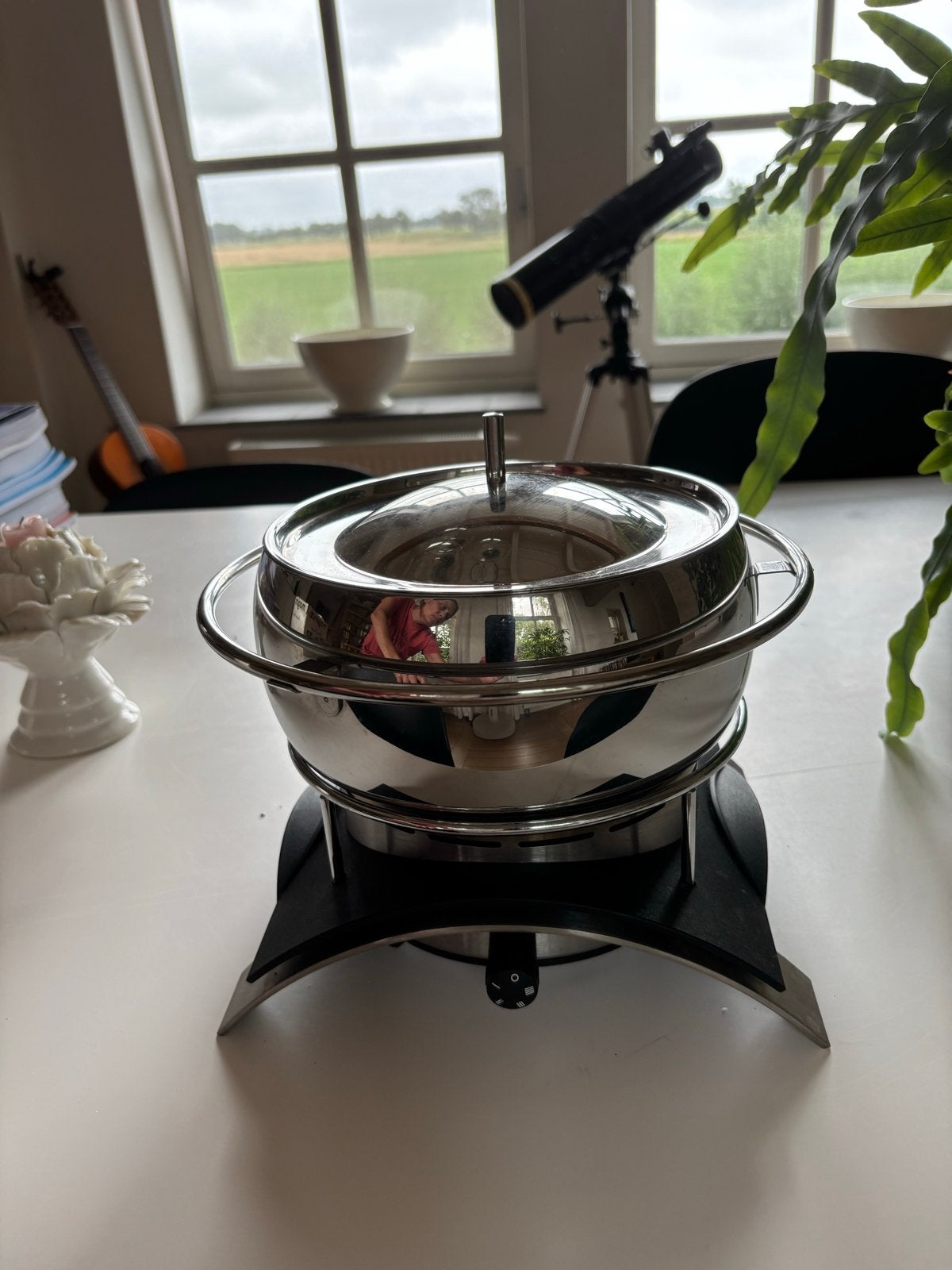 Magimix Arcade Fonduepan RVS 1.4L - Zo goed als nieuw, Ophalen of Verzenden, Zo goed als nieuw, Metaal, Overige merken