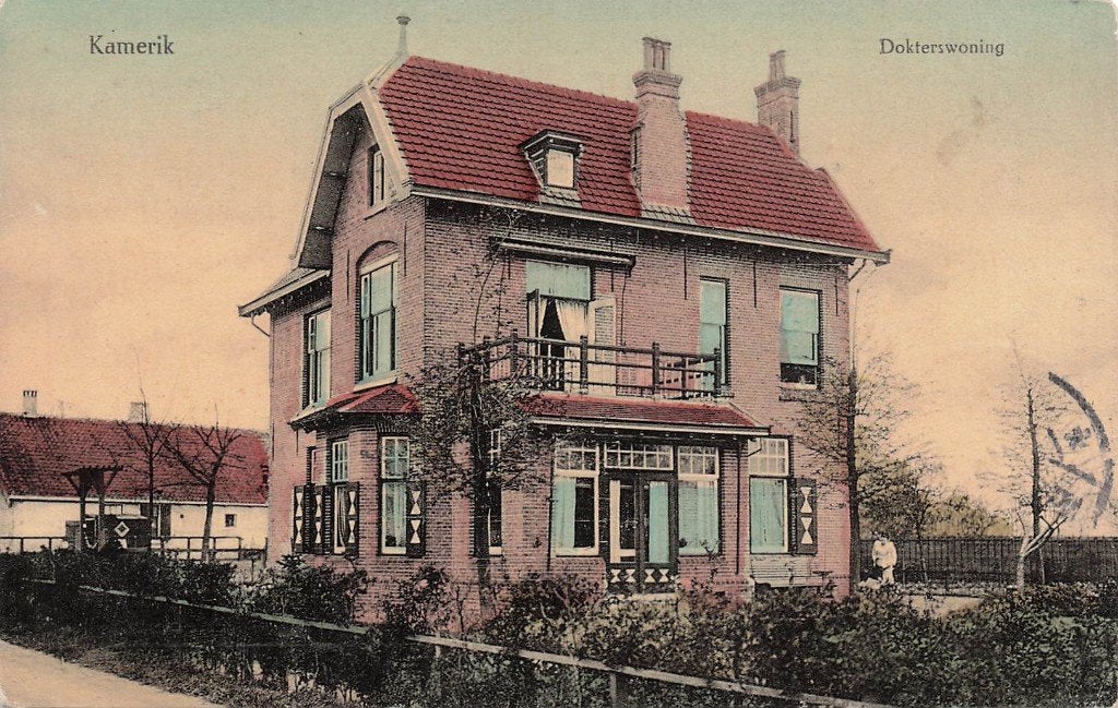 JP119 Kamerik Dokterswoning 1911, Verzamelen, Ansichtkaarten | Nederland, Verzenden, Voor 1920, Gelopen, Utrecht