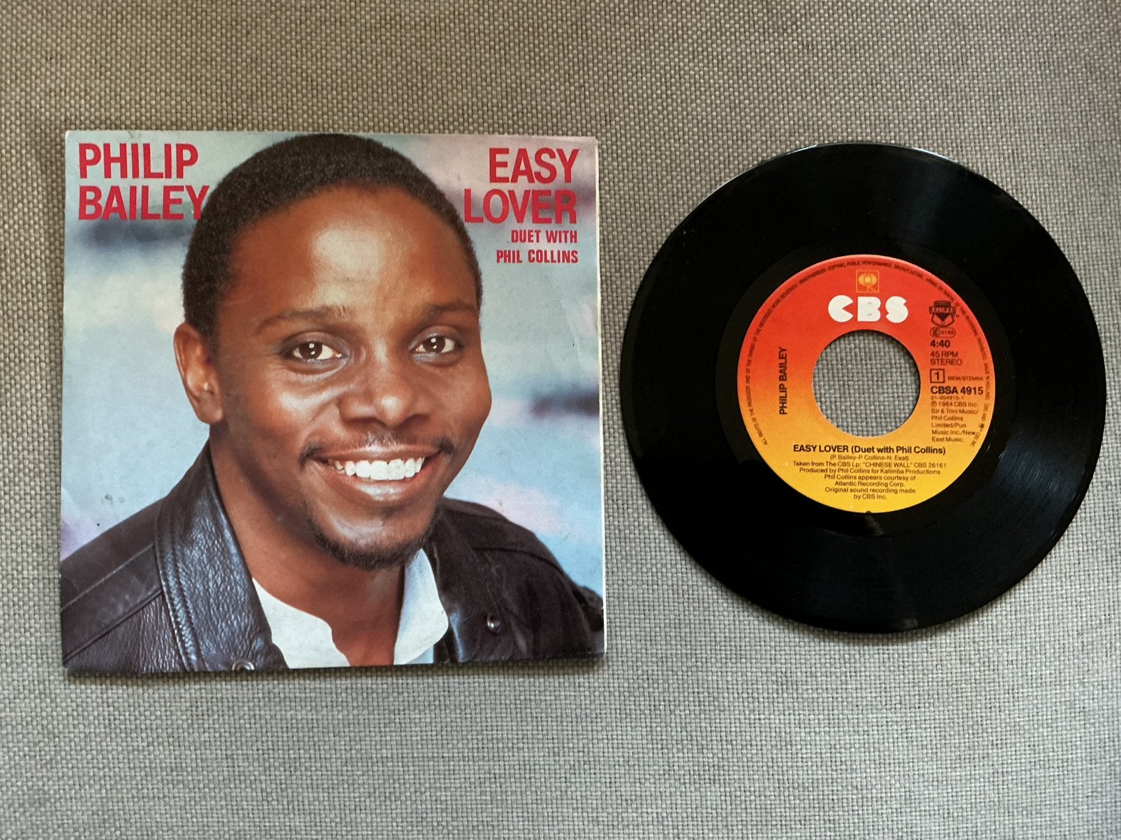 Philip Bailey single vinyl. Easy lover., Ophalen of Verzenden, Zo goed als nieuw, Pop