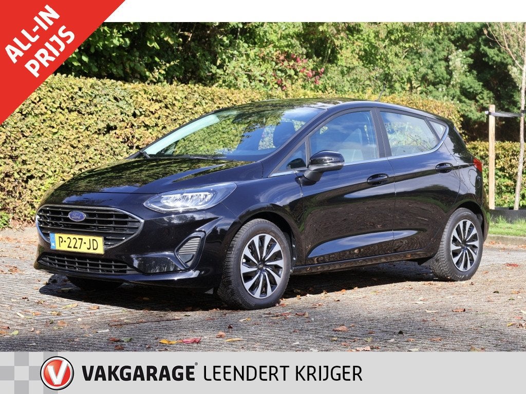 Ford Fiesta 1.0 | EcoBoost | Hybrid | Titanium 12 maanden Bo, Keurmerk '100% Onderhouden', 12 maanden, Stof, Gebruikt