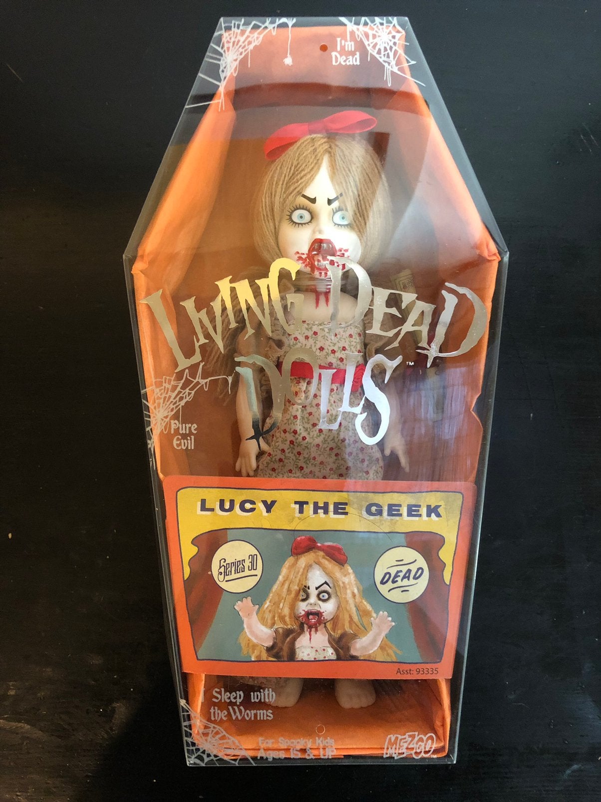 Living Dead Dolls - Sideshow - Lucy the Geek, Ophalen of Verzenden, Zo goed als nieuw, Pop
