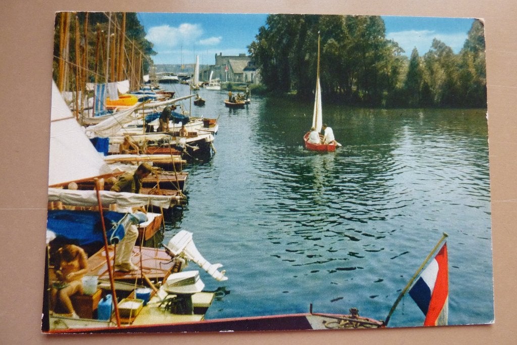 LANGWEER haven schepen boten, Ophalen, 1960 tot 1980, Gelopen, Friesland