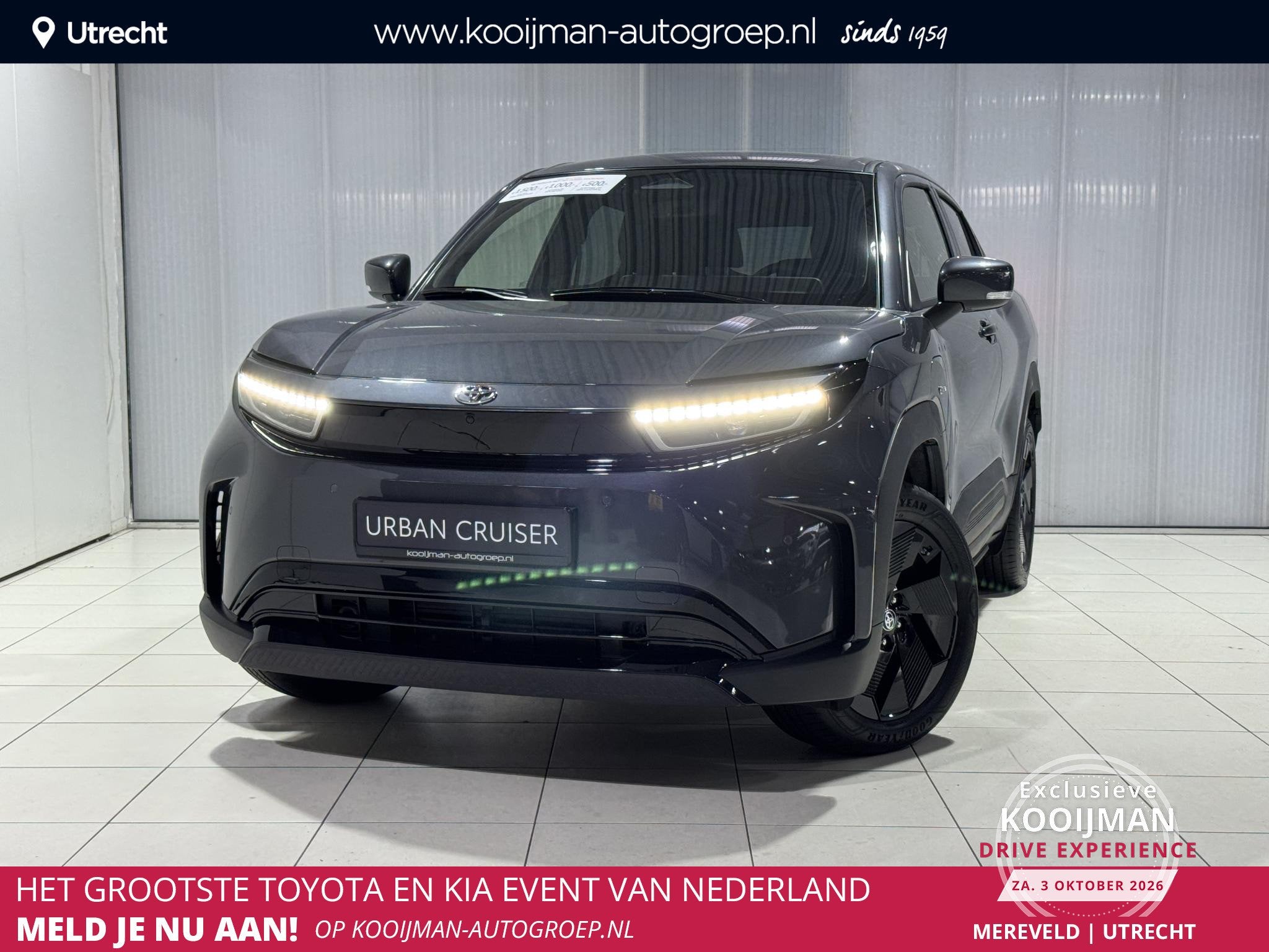 Toyota Urban Cruiser Dynamic 61 kWh Stoel/Stuur Verwarming ,, Auto's, Dealer onderhouden, Stof, 44 min, Automatische klimaatregeling
