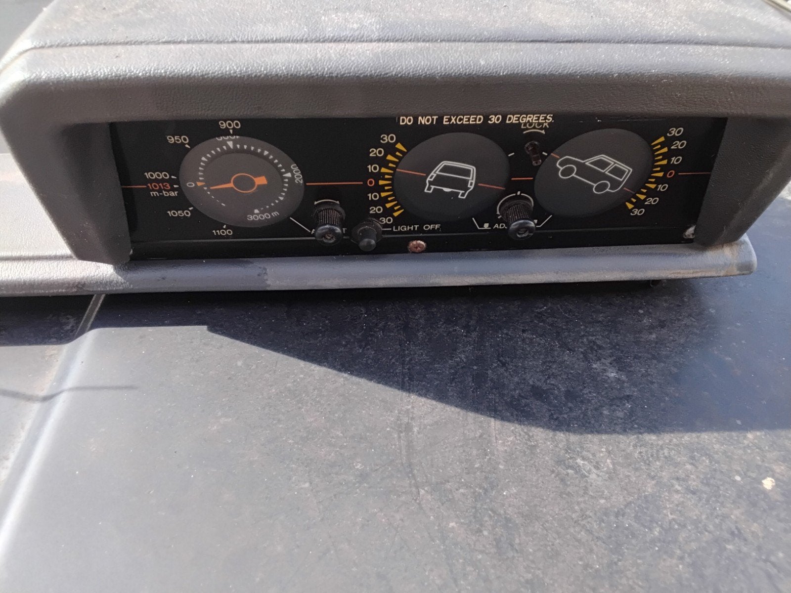 Landcruiser 70 serie Hellingmeter Barometer complete set, Ophalen of Verzenden