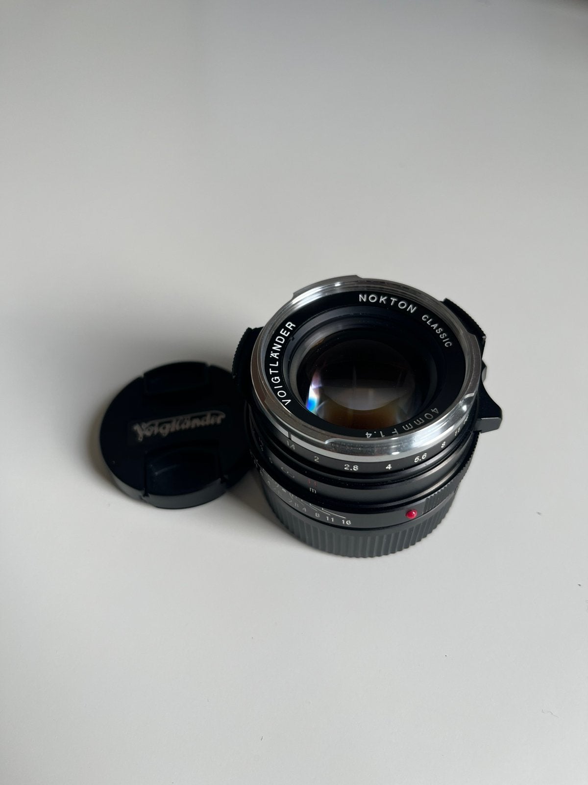 Voigtlander Nokton Classic 40mm f1.4 Leica M, Gebruikt, 40 mm, Ophalen of Verzenden, Leica M-mount