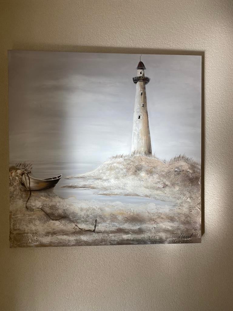 Schilderij olieverf op linnen, Ophalen
