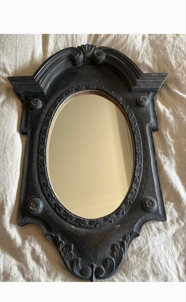Hoffz spiegel ossenoog, Antiek en Kunst, Ophalen of Verzenden, Ovaal, Minder dan 50 cm, Minder dan 100 cm