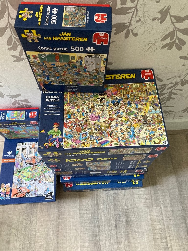 Jan van Haasteren puzzels, Hobby en Vrije tijd, Denksport en Puzzels, Ophalen, 500 t/m 1500 stukjes, Gebruikt, Legpuzzel