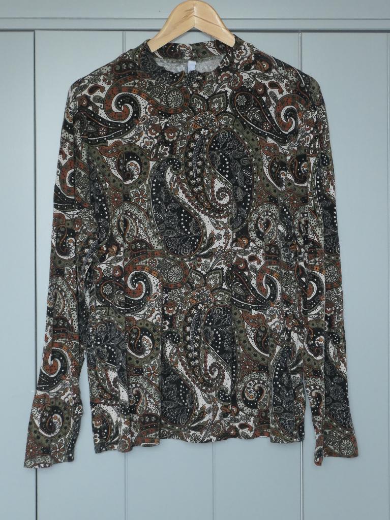 Top zwart cognac bruin army groen col | 44 | Ever.me, Kleding | Dames, Tops, Zwart, Maat 42/44 (L), Ophalen of Verzenden, Zo goed als nieuw