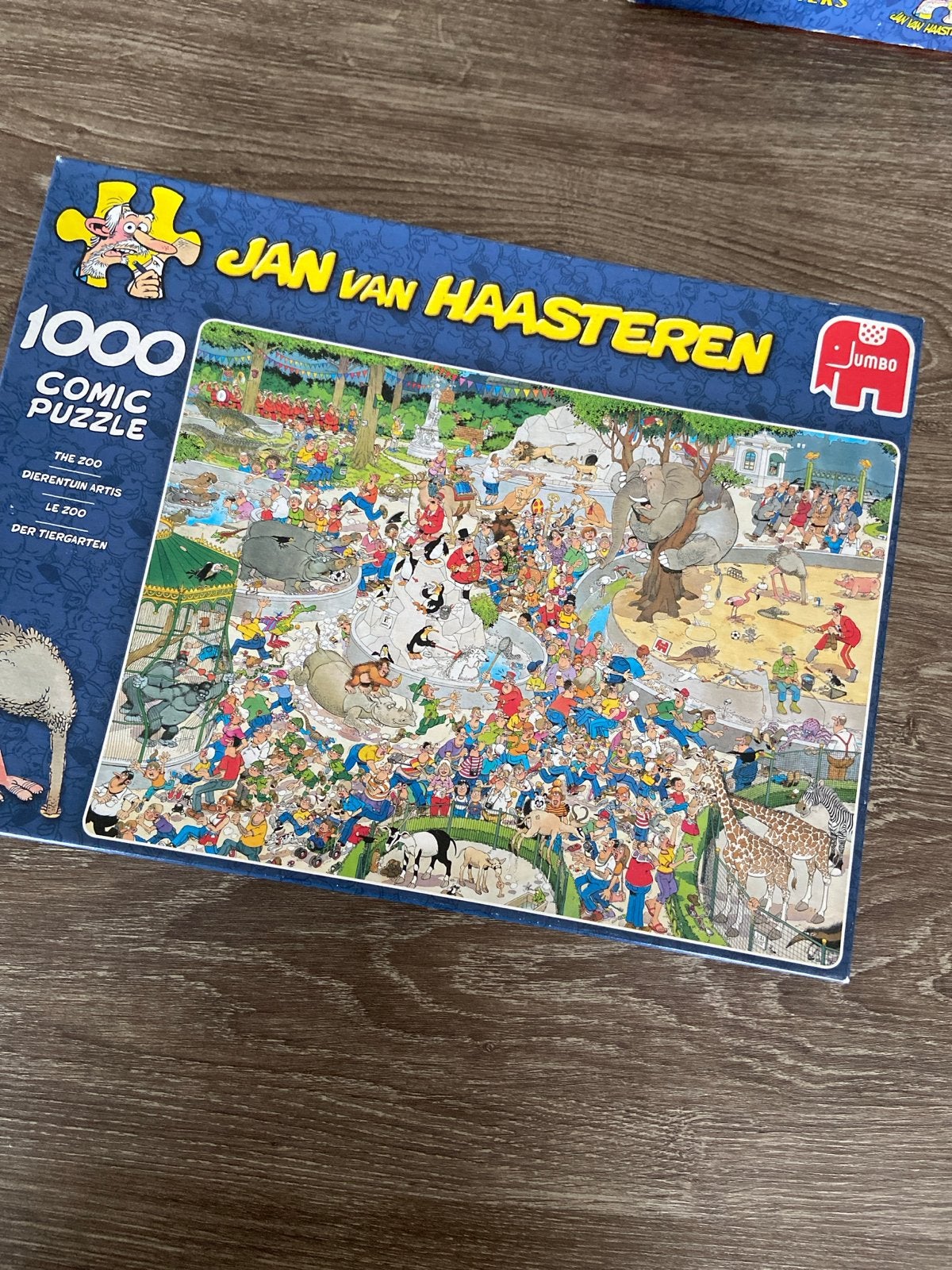 Jan van Haasteren De Zoo 1000 stukjes legpuzzel, Ophalen of Verzenden, 500 t/m 1500 stukjes, Zo goed als nieuw, Legpuzzel