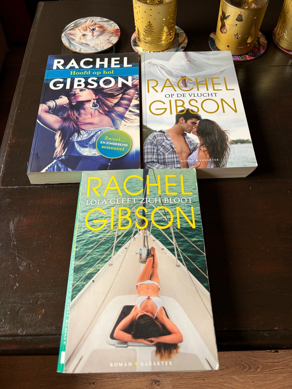 3x Rachel Gibson Romans: Hoofd op hol, Op de vlucht, Lola, Boeken, Ophalen of Verzenden, Gelezen, Rachel Gibson