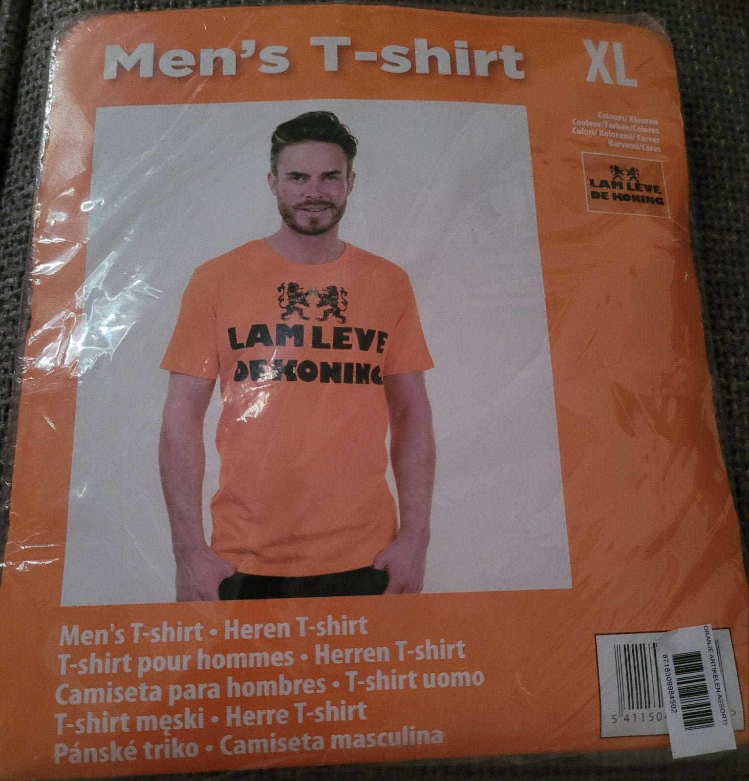 Lam leve de koning maat XL oranje nederlands elftal WK, Verzamelen, Ophalen of Verzenden, Zo goed als nieuw, Overige binnenlandse clubs