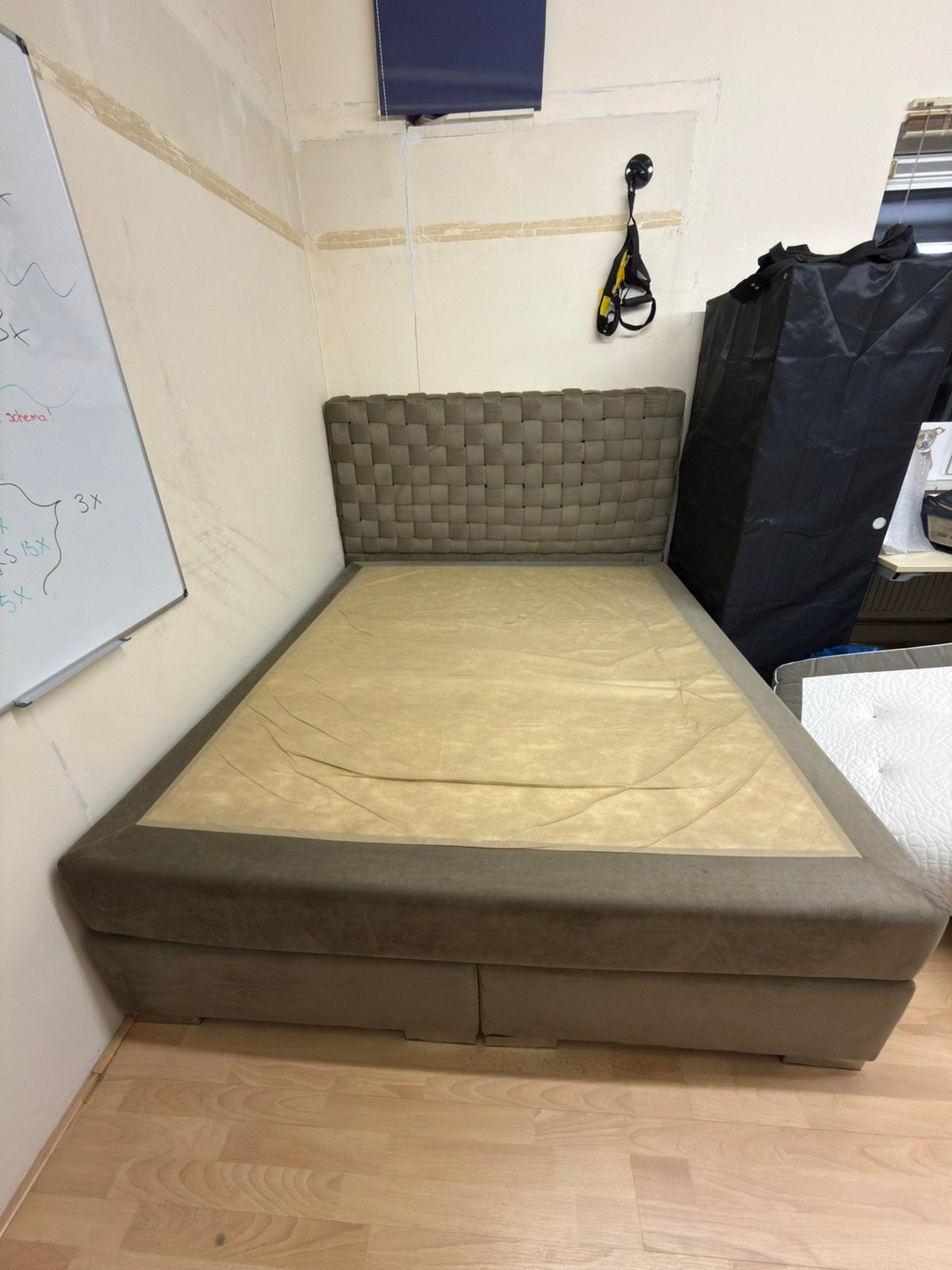 Gratis boxspring 180x210 – inclusief topper, Ophalen, Gebruikt, Tweepersoons, 180 cm