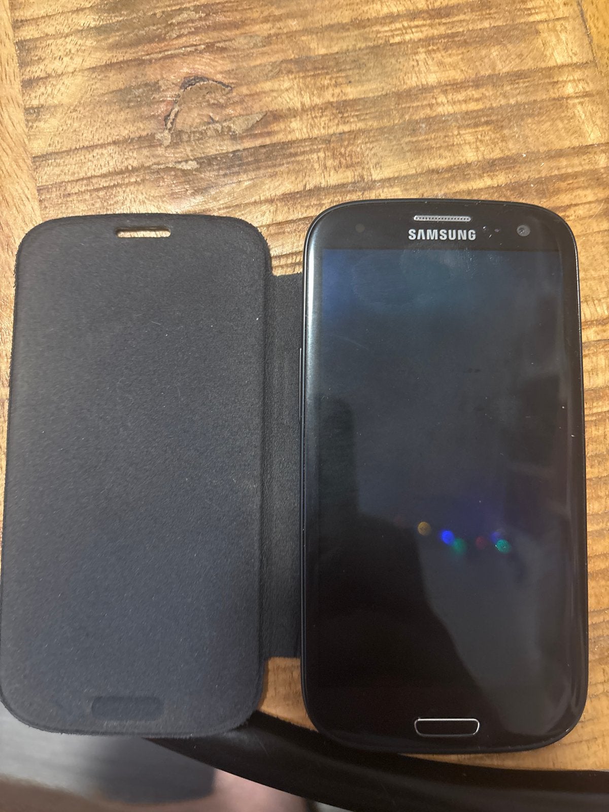 Samsung Galaxy S3 met hoesje, Ophalen, Gebruikt, Zwart, Touchscreen