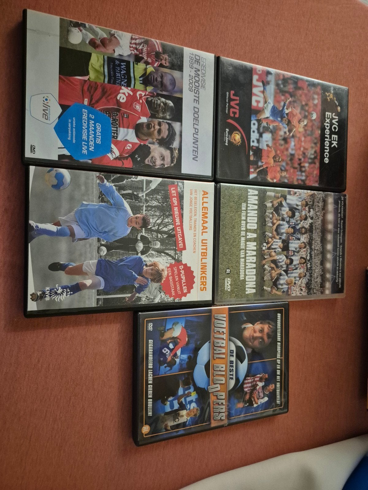 Voetbal DVD Collectie: Eredivisie, EK Experience, Maradona, Gebruikt, Voetbal, Nederlands, Ophalen of Verzenden