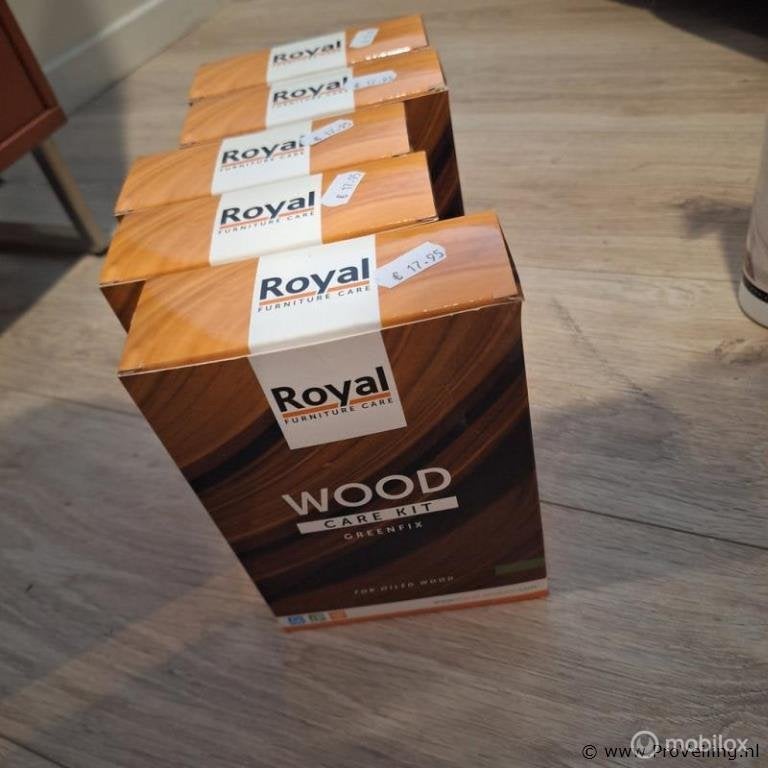 Online Veiling: Royal Greenfix Houtverzorgingsset - 5 stuks