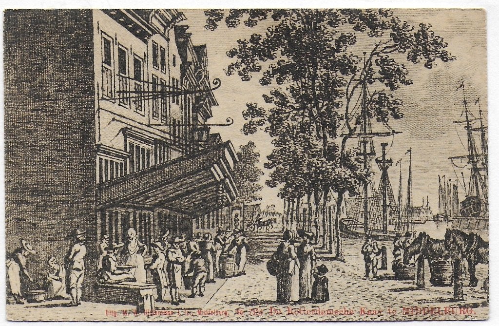 Middelburg De Kaay Oude Ongelopen Ansichtkaart ( B4048 ), Ophalen of Verzenden, 1920 tot 1940, Ongelopen, Zeeland