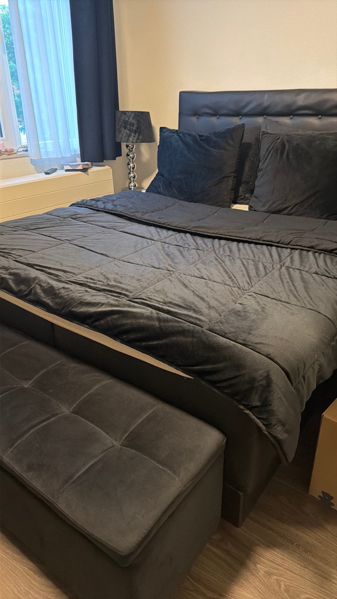 1.60 elektrische boxspring, Gebruikt, Tweepersoons, Ophalen of Verzenden, 160 cm
