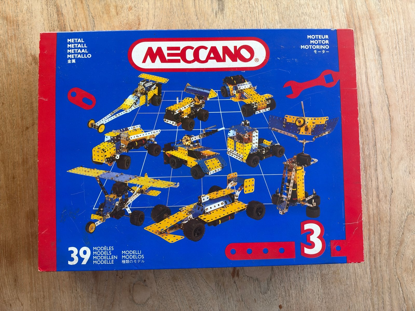 Meccano Creative System Set 3 met Motor - Vintage Bouwset, Ophalen of Verzenden, Gebruikt, Overige merken