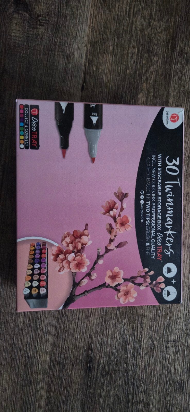 30 Twinmarkers DecoTime - Zo goed als nieuw, Hobby en Vrije tijd, Ophalen, Zo goed als nieuw, Potlood of Stift
