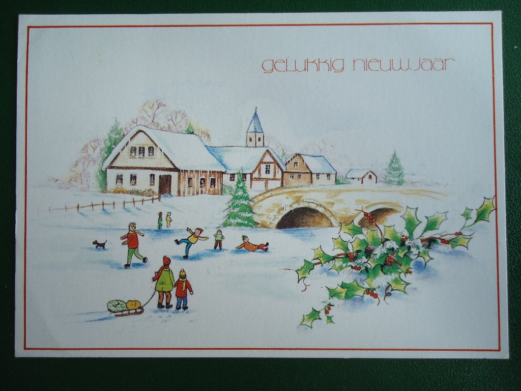 (102) Kinderkaart: Samen buiten spelen, Verzenden, 1980 tot heden, Gelopen, Kinderen