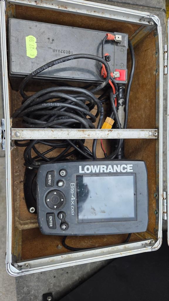 Lowrance Elite-4x DSI Fishfinder met Accu, Ophalen of Verzenden, Gebruikt, Overige typen