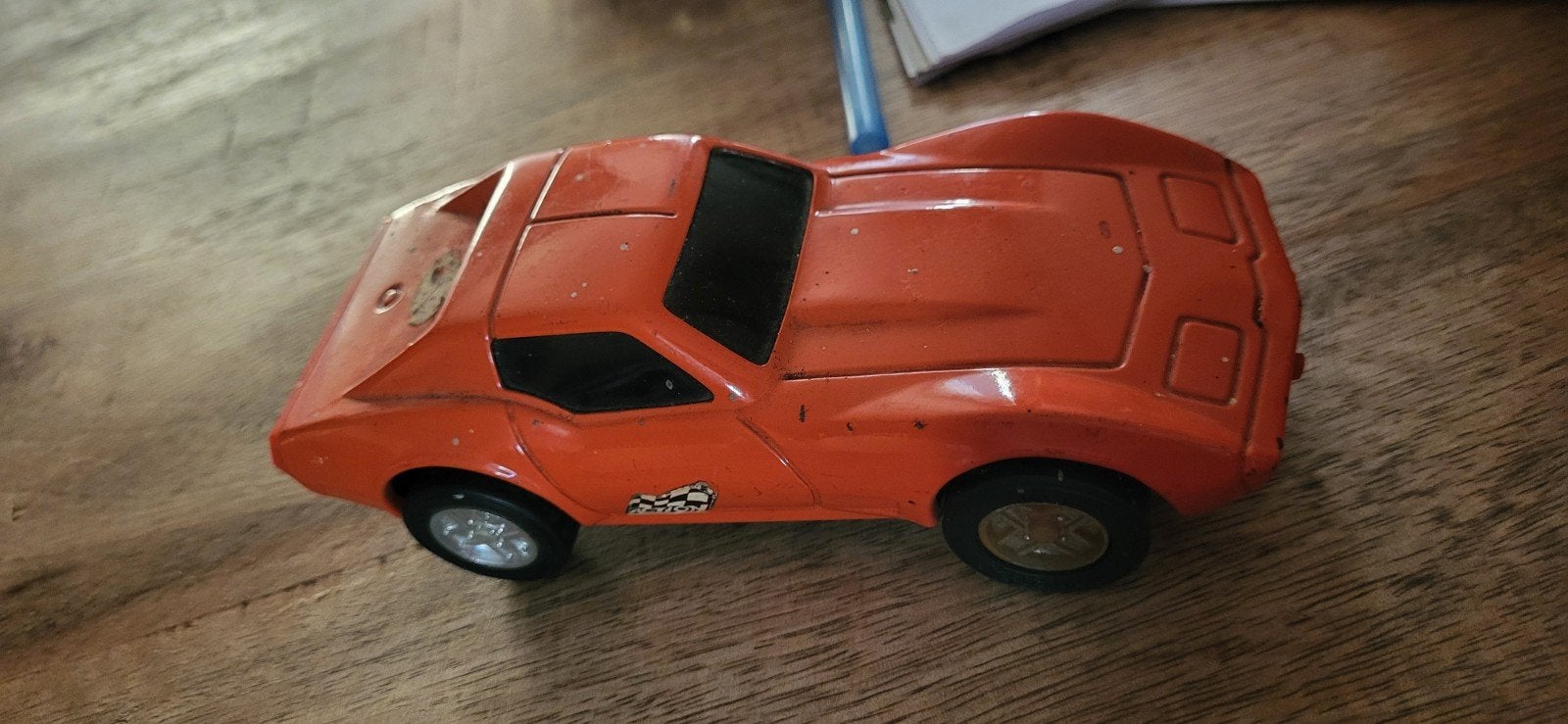 Tonka Corvette C3 Speelgoedauto Oranje - Made in Japan, Ophalen of Verzenden, Gebruikt