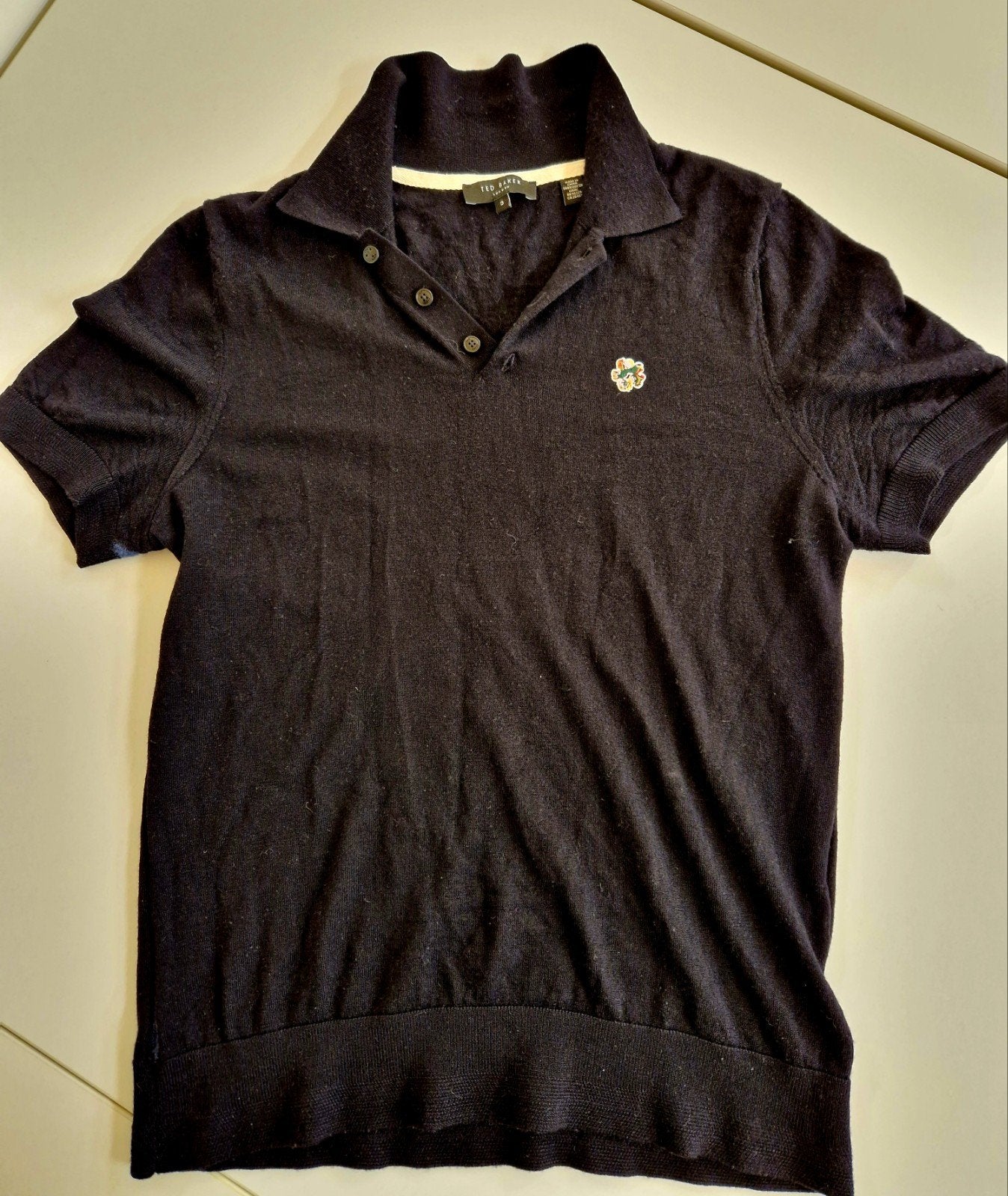 Mooie Ted Baker polo-trui maat  S, Kleding | Heren, Ted Baker, Zwart, Ophalen of Verzenden, Zo goed als nieuw