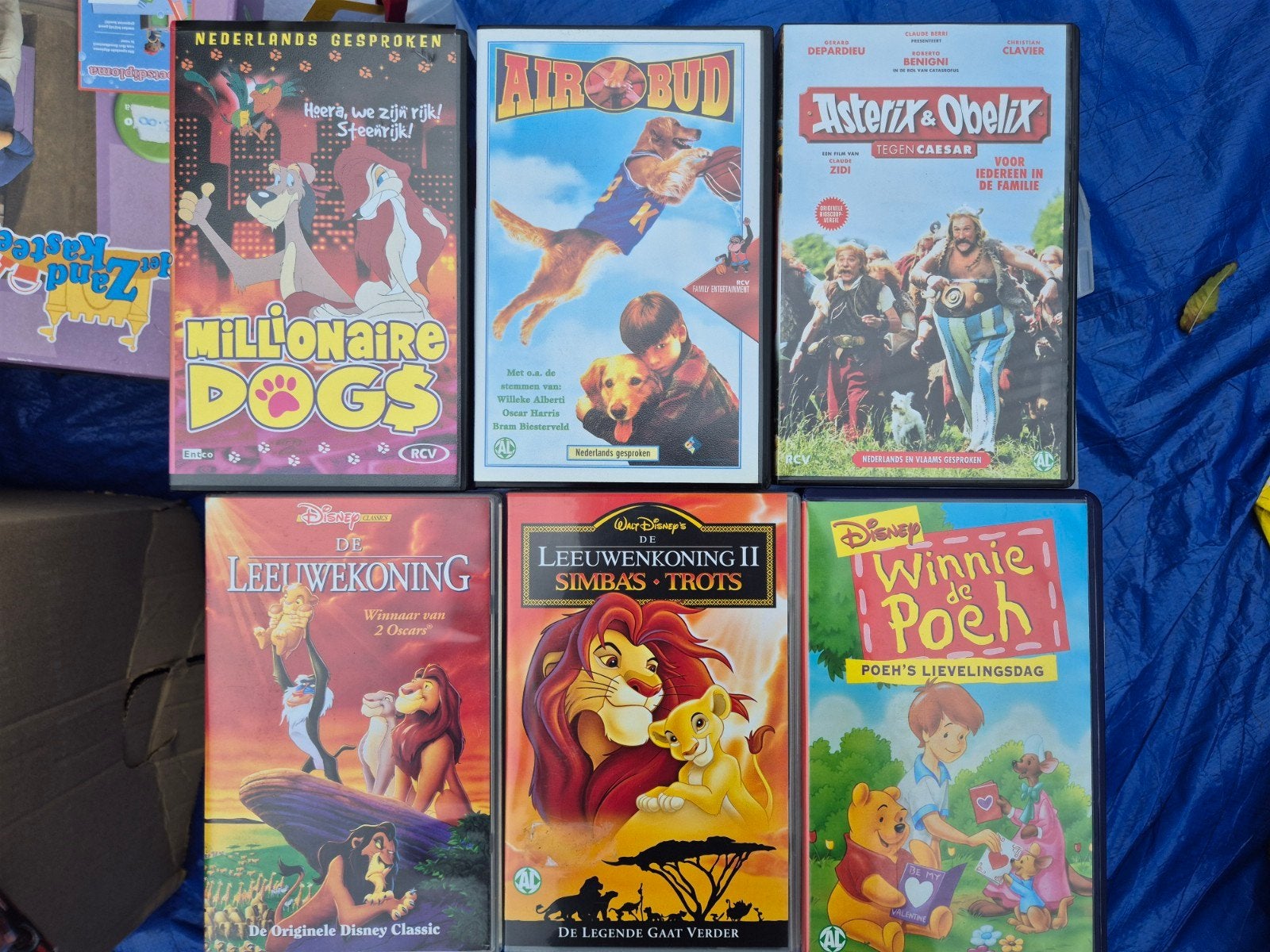 VHS Banden Collectie: Disney, Asterix & Obelix, Air Bud, Cd's en Dvd's, VHS | Kinderen en Jeugd, Gebruikt, Alle leeftijden, Kinderprogramma of -film
