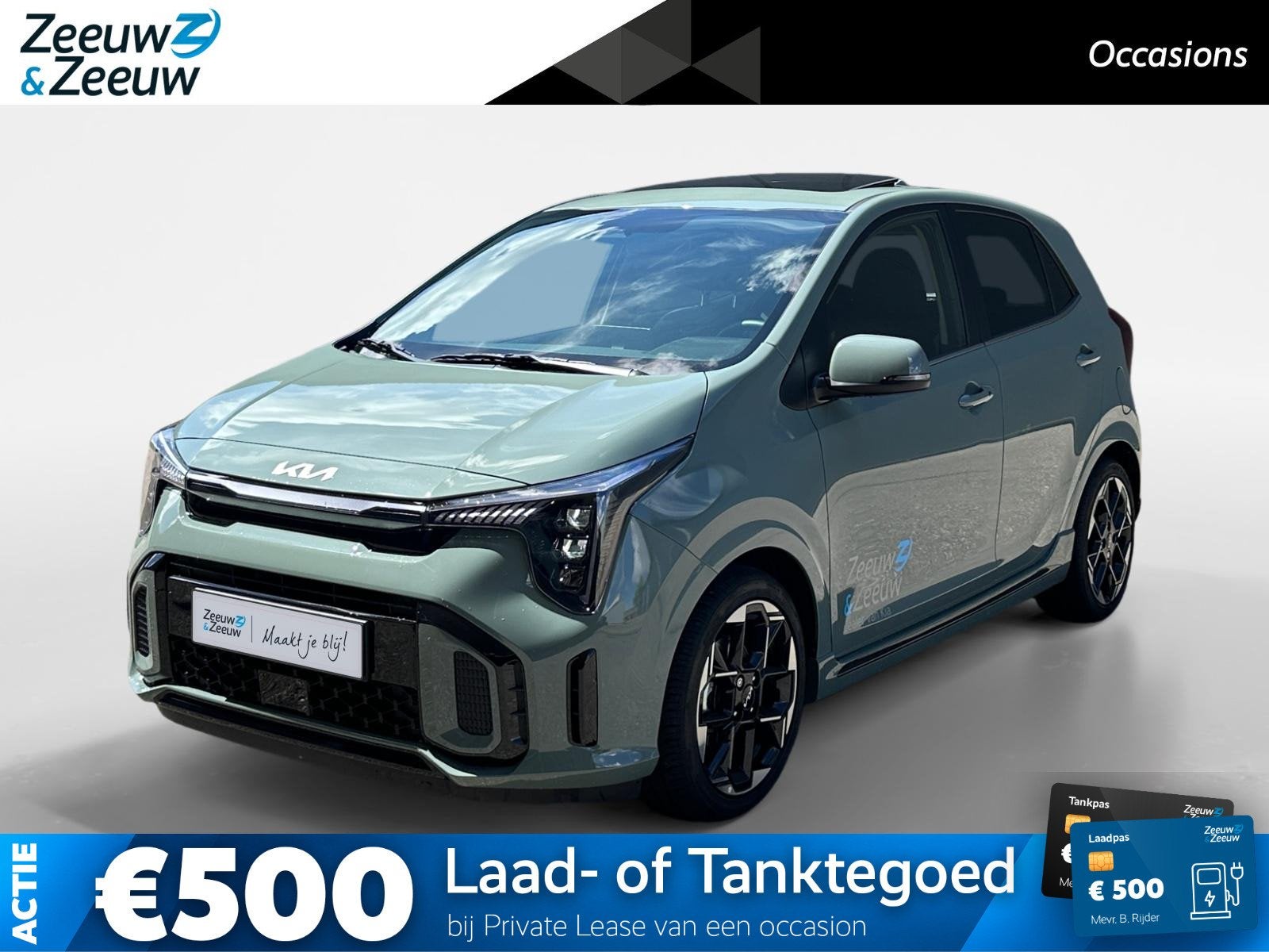 Kia Picanto 1.0 GDi GT-Line Automaat | Schuif/kanteldak | St, Auto's, Gebruikt, 4 stoelen, 68 pk, Origineel Nederlands