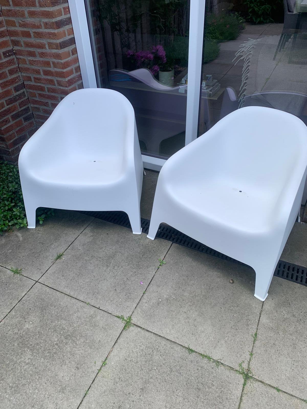 2x witte Ikea Skarpo, Ophalen, Zo goed als nieuw, Kunststof