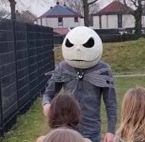 Nightmare before christmas masker, Ophalen, Maat 42/44 (L), Zo goed als nieuw, Halloween