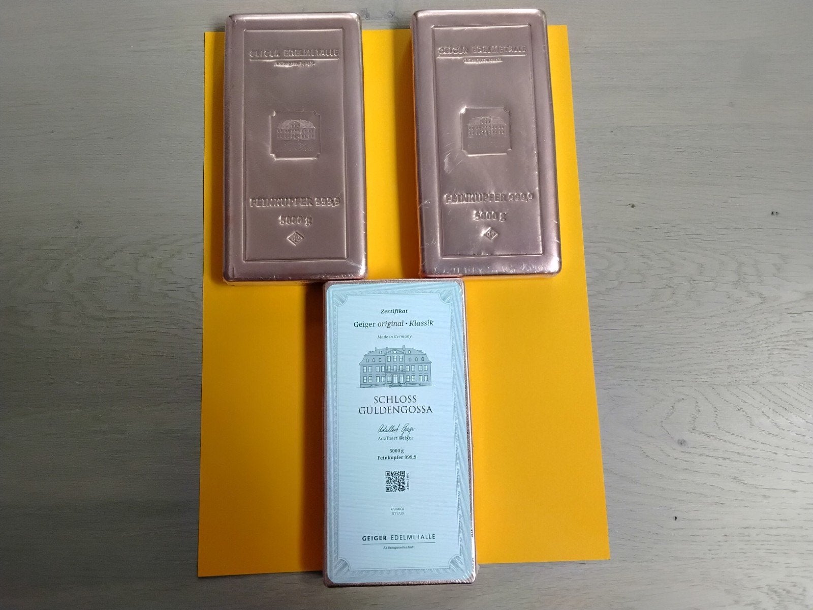 #Koperbaren 999.9 Geiger 5 kilogram., Ophalen of Verzenden, Koper