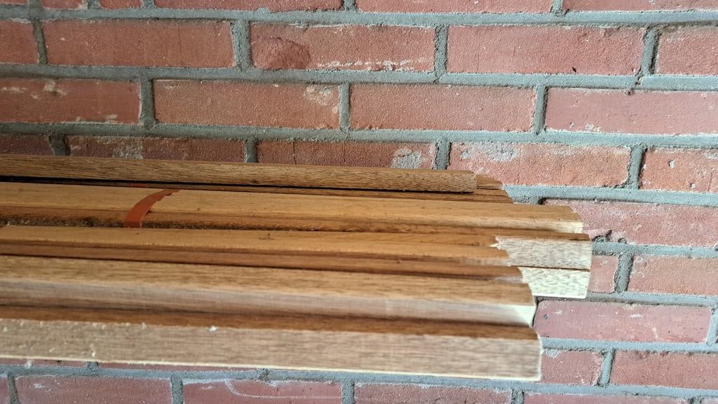 Glaslatten meranti hardhout, Ophalen, Gebruikt, Minder dan 25 mm, Overige typen