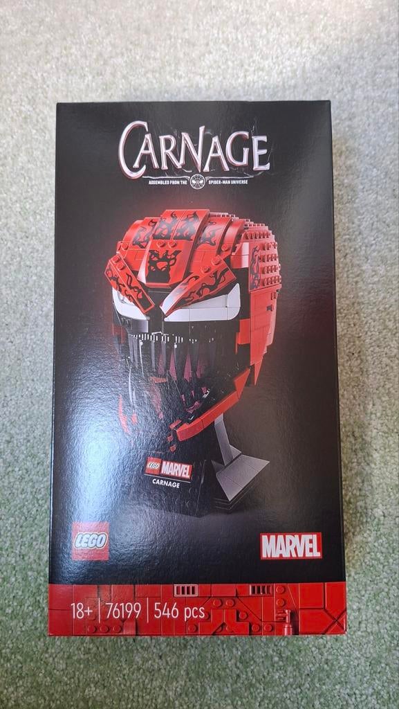LEGO Carnage Helm (76199) - Marvel Spider-Man Universe, Marvel, Lego, Nieuw, Ophalen of Verzenden