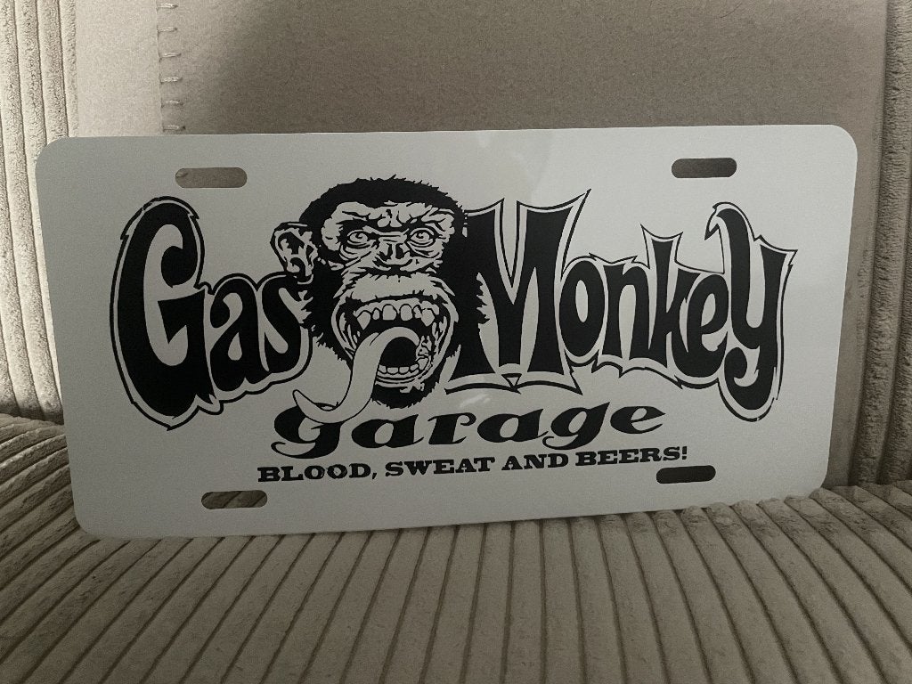 Gas Monkey Garage reclamebord, Www.pand50.nl, Gebruikt, Ophalen of Verzenden, Printer 29B Coevorden