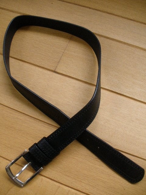 RIEM zwart leer - nieuw -, 100 cm of meer, Zwart, Nieuw, Tailleriem
