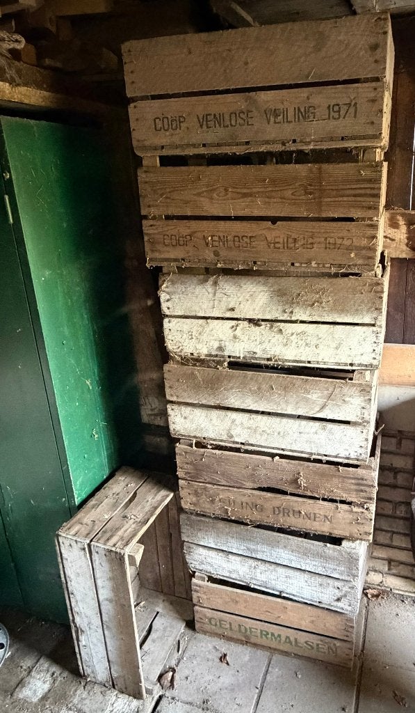 veilingkisten antiek fruitkisten, Ophalen