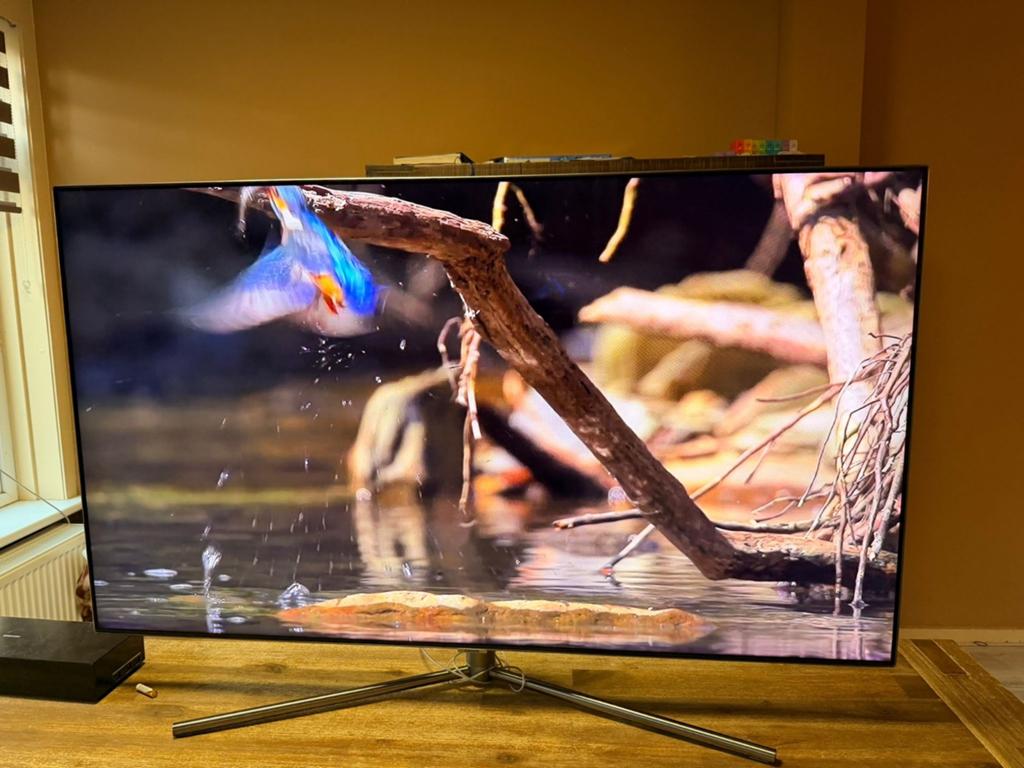 Smart tv Qled 55 inch 4k, Audio, Tv en Foto, Televisies, Ophalen of Verzenden, Zo goed als nieuw, 100 cm of meer, Samsung