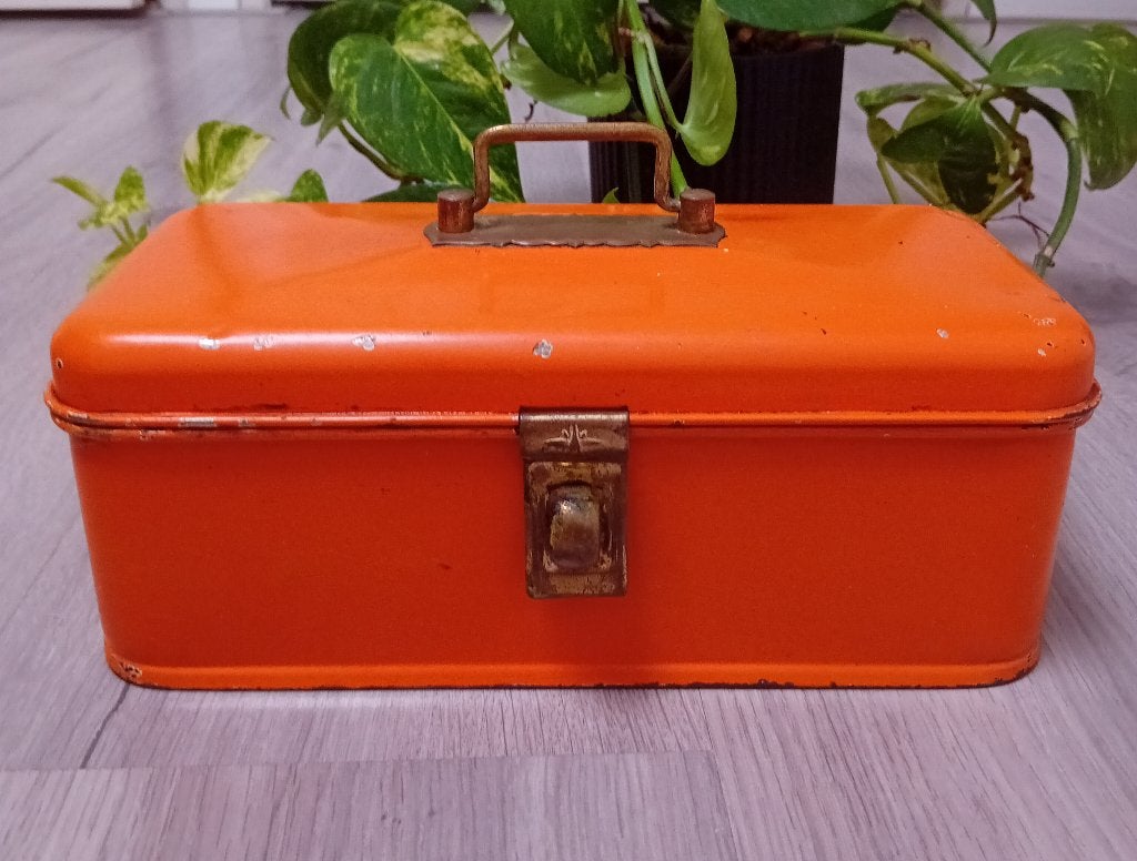 vintage emaille kist, Verzenden
