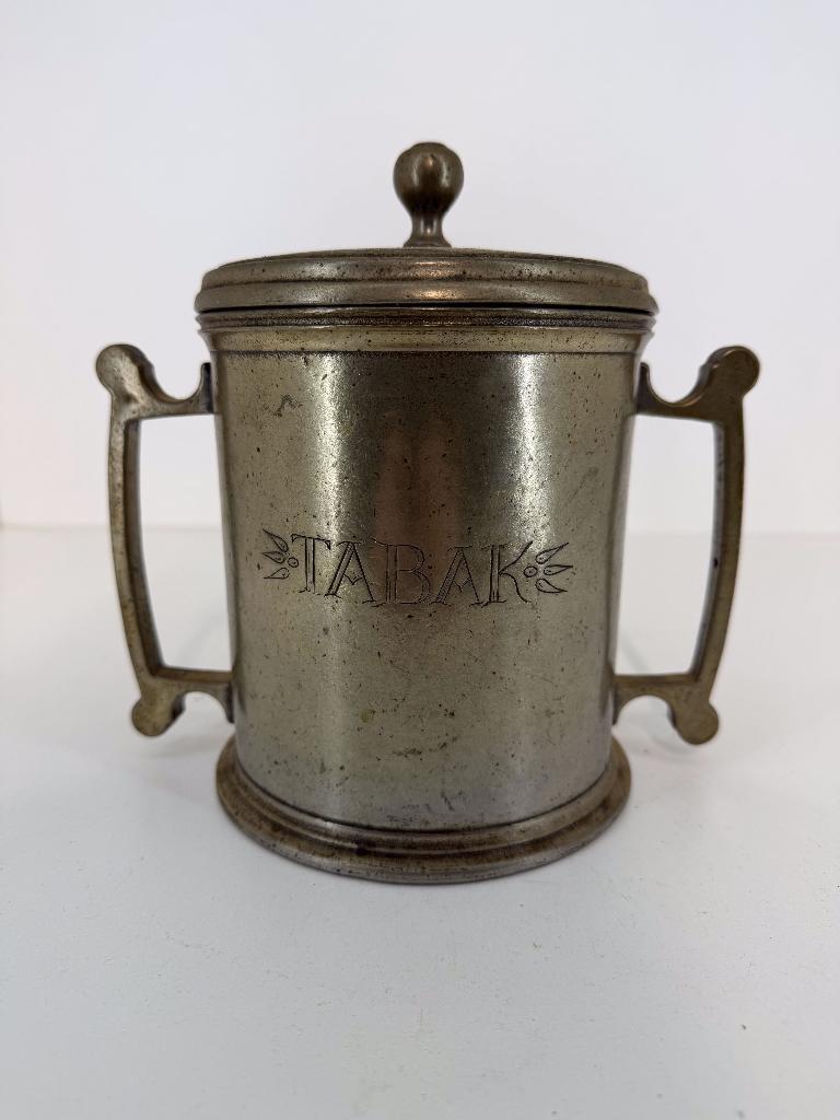 Franse tinnen tabakspot – Marinoni – 95% tin, Ophalen of Verzenden