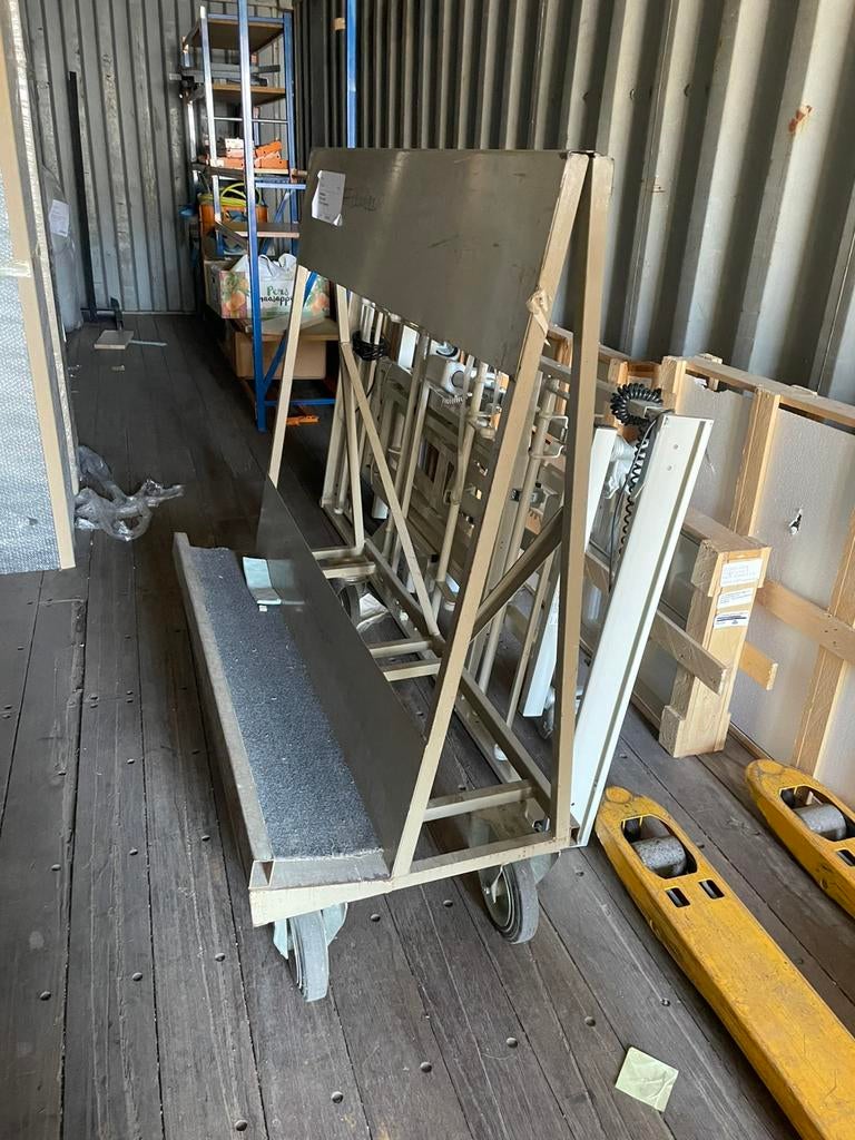 Platenkar/ platencar/, Doe-het-zelf en Verbouw, Transportwagens, 100 liter of meer, Ophalen, Gebruikt, Transportkar