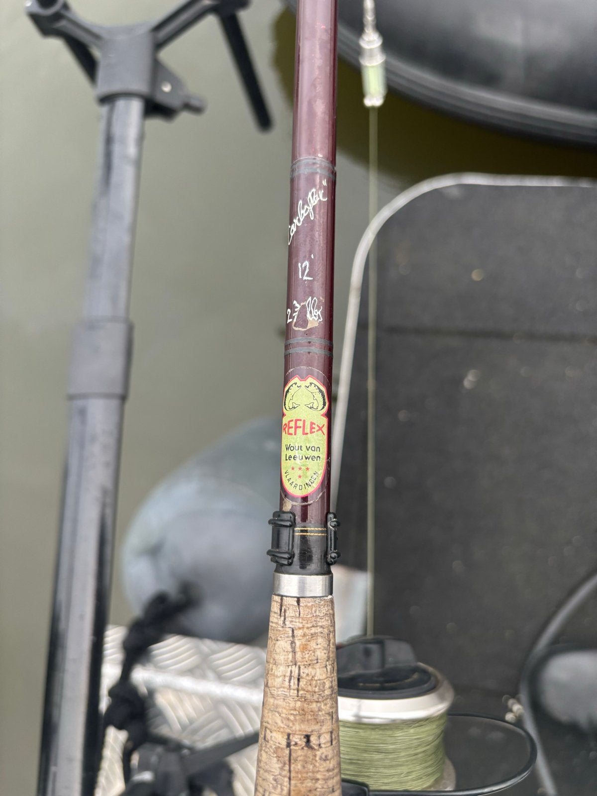 Carboflex Eigenbouw Hengels Wout van Leeuwen  2.3/4 3lb 12ft, Watersport en Boten, Ophalen, Gebruikt, Werphengel
