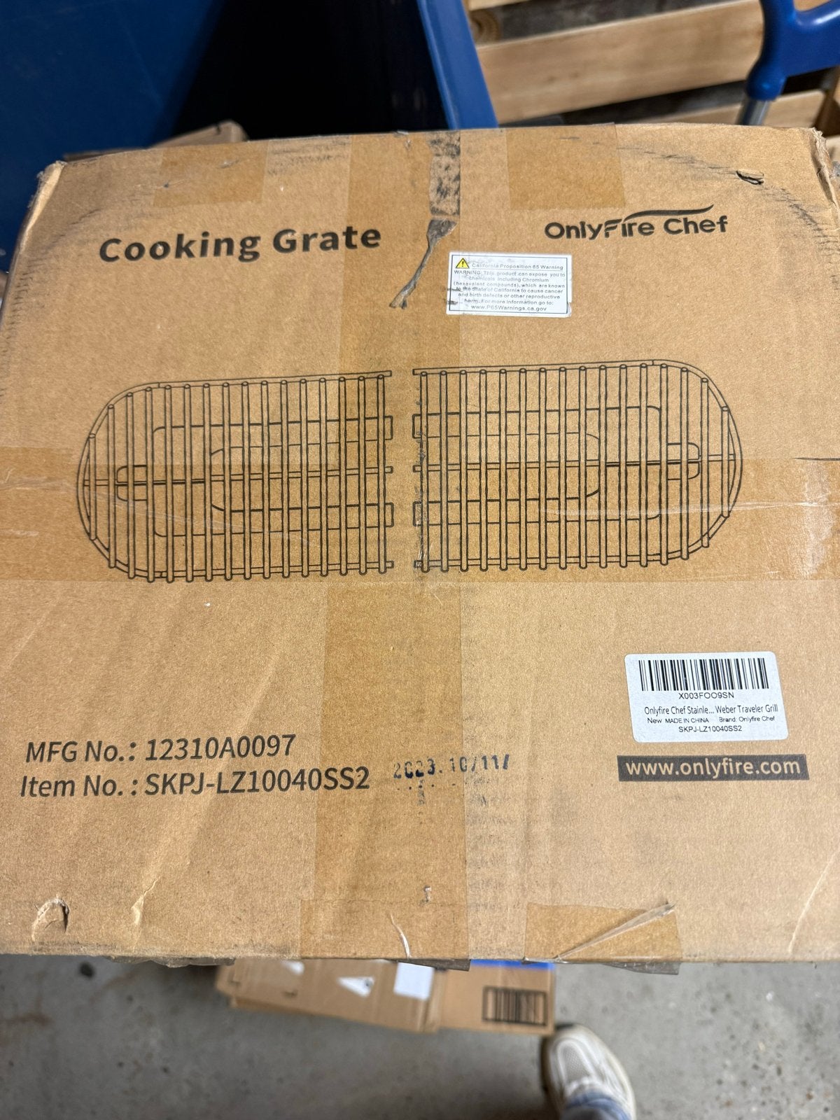 OnlyFire Chef RVS kookrooster voor Weber Traveler Grill, Tuin en Terras, Barbecue-accessoires, Ophalen of Verzenden, Nieuw