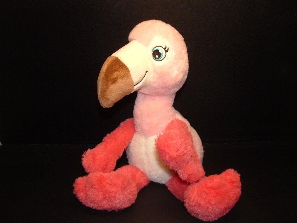 JUNGLE CLUB FLAMINGO PLUCHE LICHTROZE/WIT MET ROZE, Kinderen en Baby's, Ophalen of Verzenden, Nieuw, Overige typen