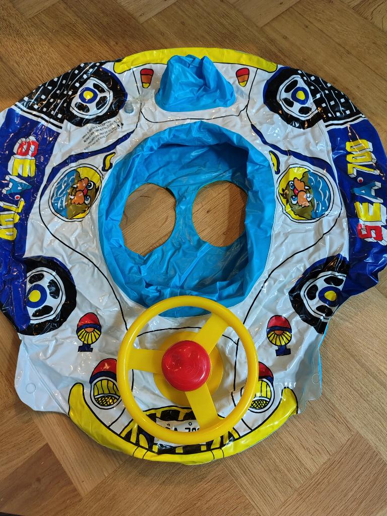 Baby zwemband met stuur en toeter, Ophalen, Jongetje of Meisje, One size, Zo goed als nieuw