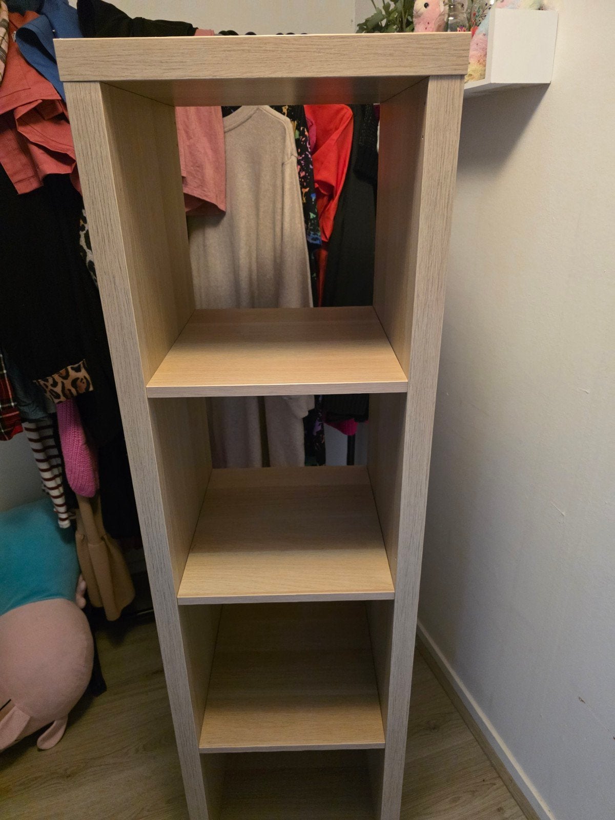 Houten Boekenkast met 4 Vakken - Lichtbruin, Ophalen, Zo goed als nieuw