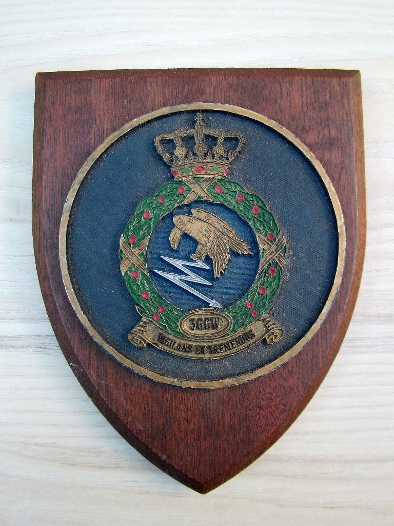 Wapenschild Koninklijke Luchtmacht 3e Groep Geleide Wapens, Ophalen of Verzenden, Luchtmacht, Nederland, Embleem of Badge