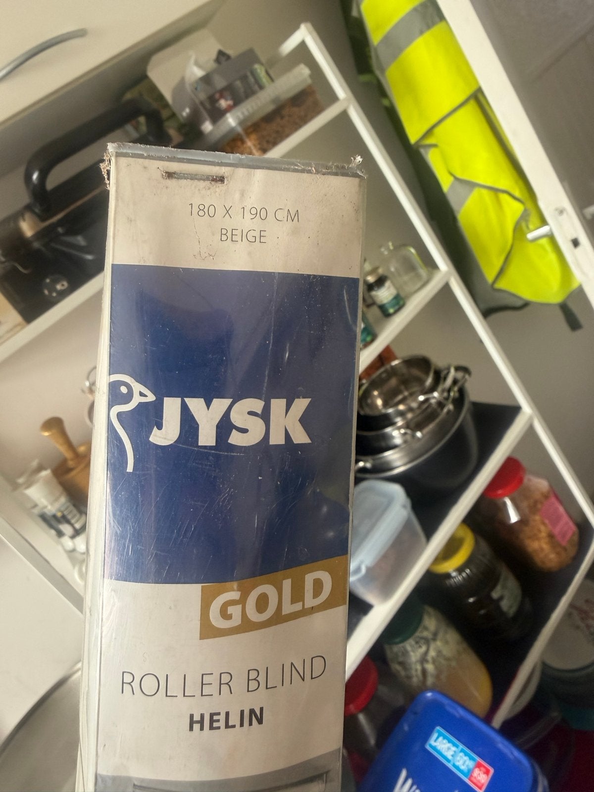 JYSK Gold Helin Rolgordijn - Beige 180x190 cm, Ophalen of Verzenden, Nieuw, Beige, 150 tot 200 cm