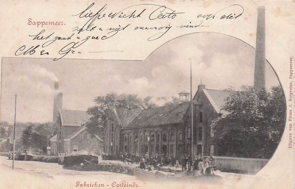 702-373-027 Sappemeer Fabrieken Oosteinde, Verzenden, Voor 1920, Groningen